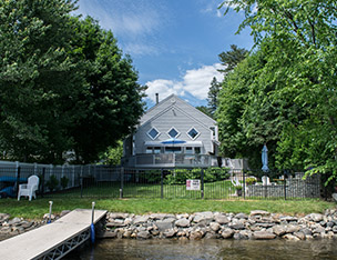 photograh of lake front property